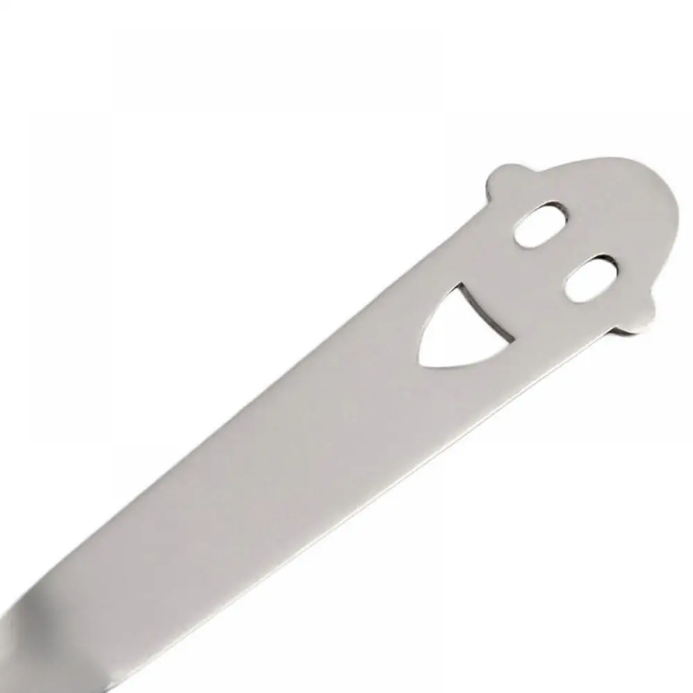 1 шт. Нержавеющая сталь улыбка лицо изогнутый чайная кофейная ложка мульти