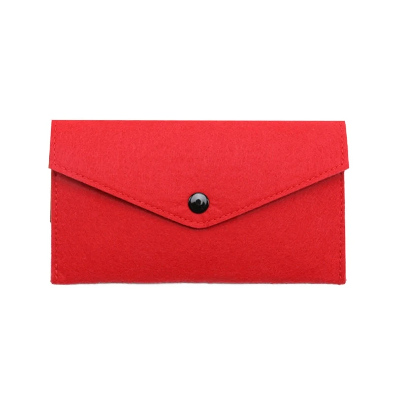 

2021 New Felt Coin Wallet Women Men Purse Change Bag ID Credit Card Holder