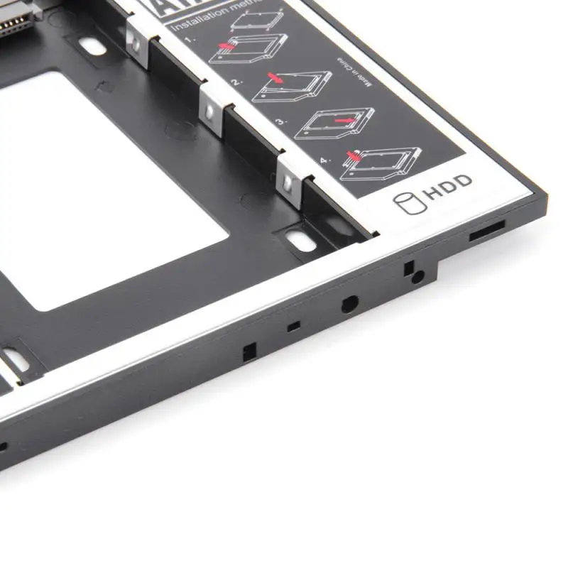 12 7 мм 2-й жесткий диск Caddy алюминиевый корпус Optibay SATA 3 0 адаптер для DVD 2 5 дюйма