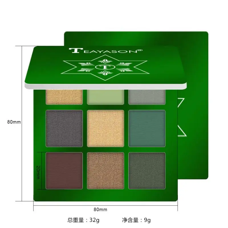9 цветов s тени для век Палитра Тени набор макияжа мерцающие матовые подарочные