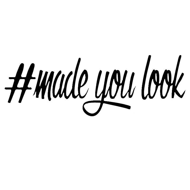 16*5 4 см 1 шт. # made you look JDM girl Средний стикер Забавный Наклейка на окно автомобиля