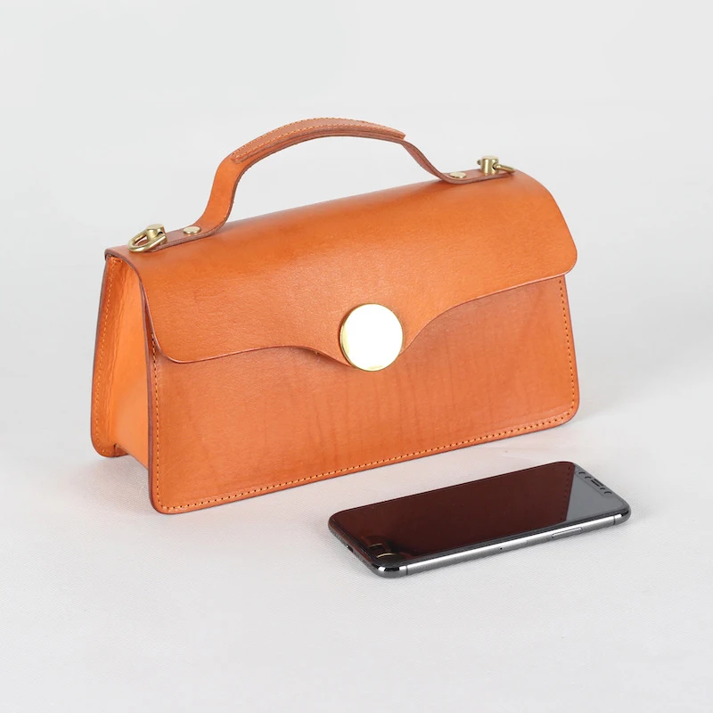 Женская сумка из натуральной кожи с ручками | Багаж и сумки