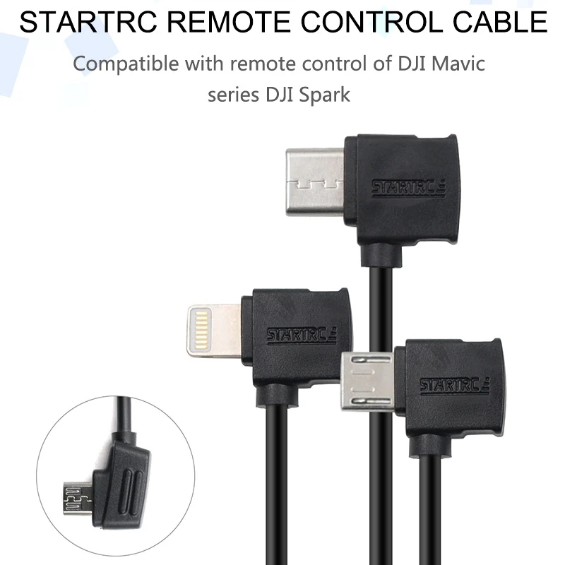 Кабель STARTRC USB-C/Type-C/Micro USB для передачи данных DJI Mavic Mini / Air пульт дистанционного