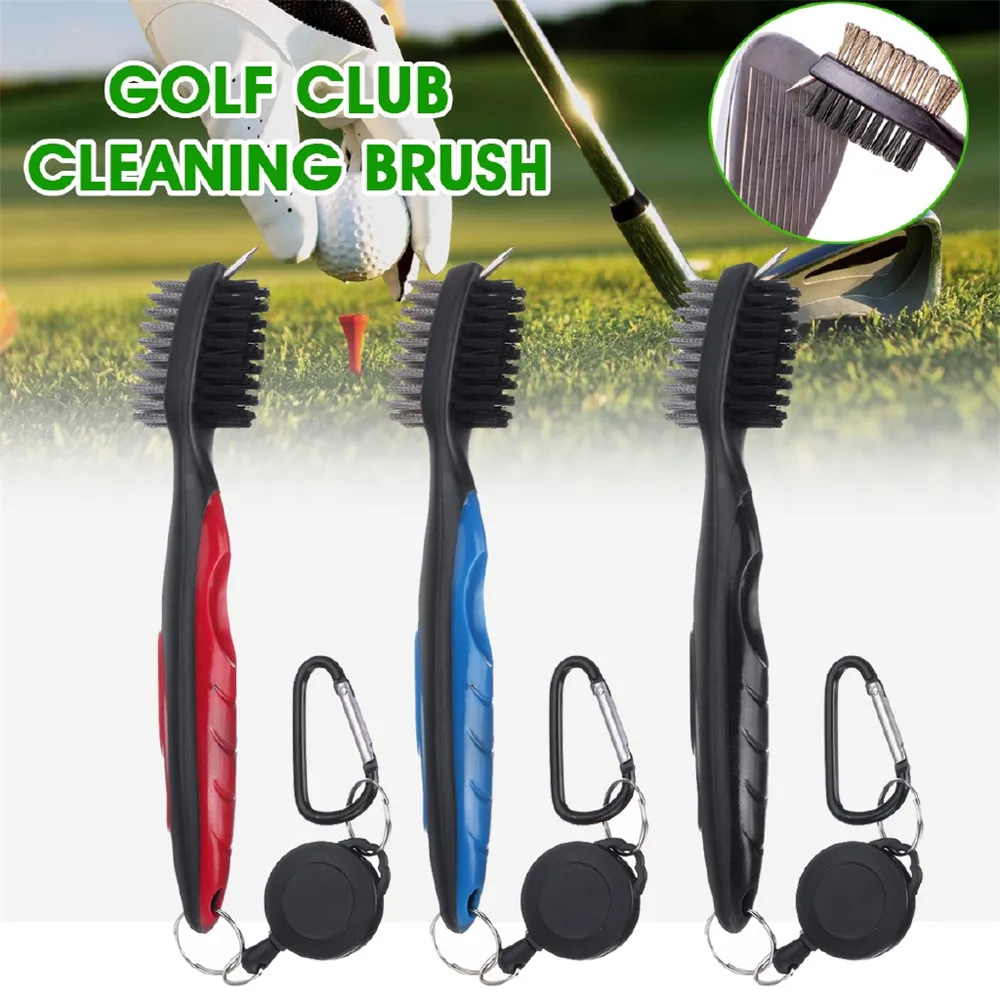 

Golf Club Brush Golf Groove Cleaning Brushes 2 Sides Golf Putter Wedge Ball Groove Cleaner Kits Cleaning Tools Golf Accessories