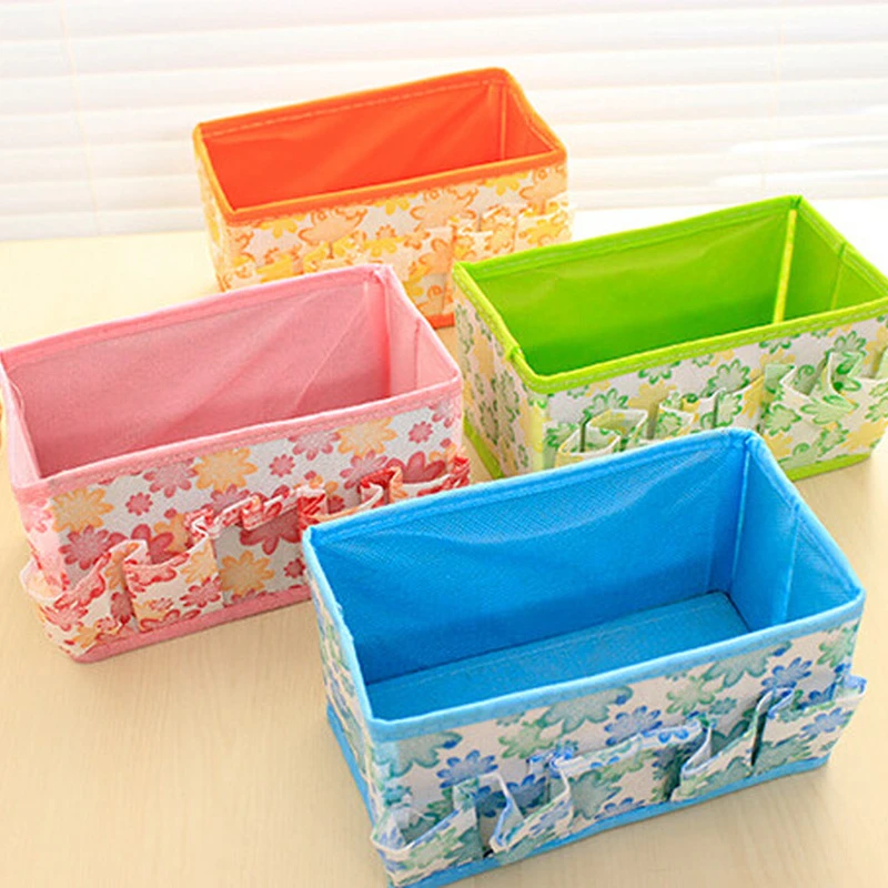 

Креативная складная коробка для хранения косметики, настольная шкатулка для драгоценностей, для мелких предметов, многофункциональный орг...