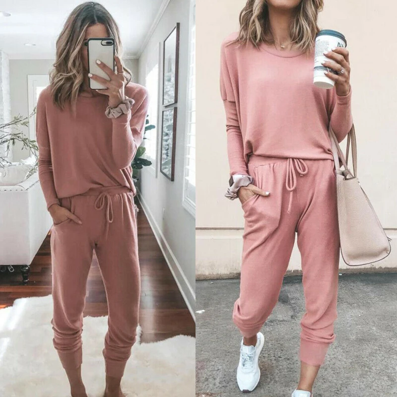 Теплые комплекты из 2 предметов спортивный пуловер толстовка свитшот брюки с