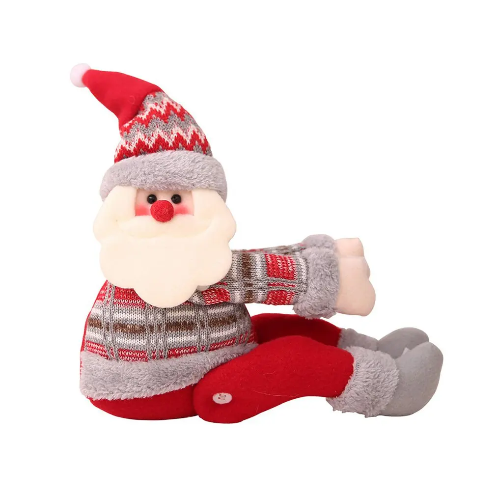 

Рождественская занавеска С мультяшным Санта-Клаусом зажим занавеска рамка занавеска аксессуары Рождественское украшение для дома