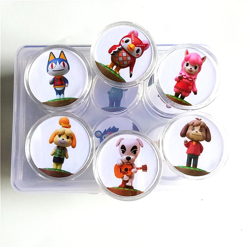 

Fast Shipping 16Pcs/lot Animal Croxxing Figures Of Festival Collection NFC Card Ntag215 Chip Coin Game Tag