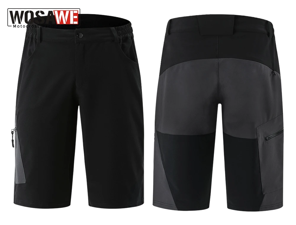 

Шорты WOSAWE Мужские для езды на мотоцикле, свободные короткие штаны для горных велосипедов, занятий спортом на открытом воздухе, езды на дорог...