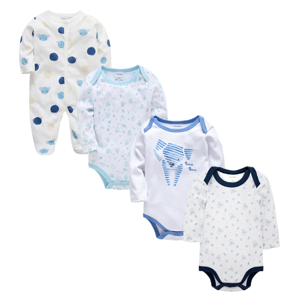Одежда для маленьких мальчиков Carters дышащая одежда 4 шт./лот хлопок полный рукав