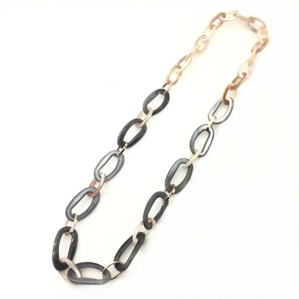 Крупная длинная акриловая цепочка-ожерелье Ограниченная серия дизайнерских