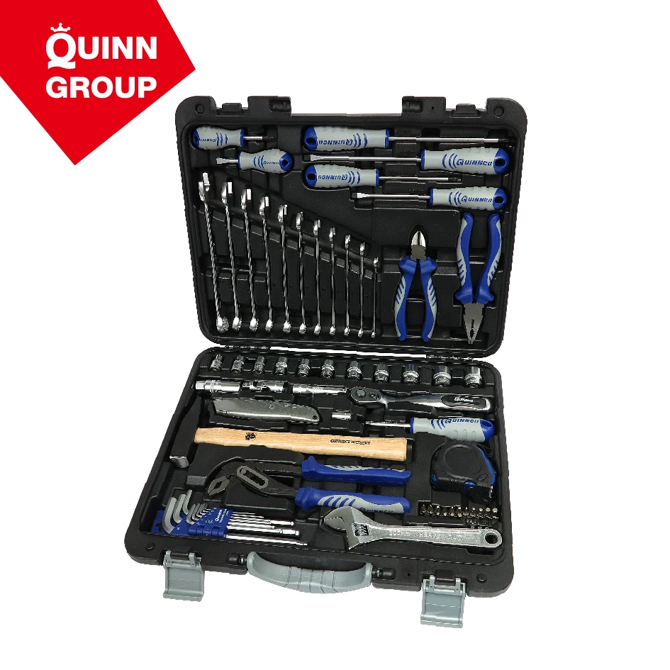 

Quinnco 72-PC 1/4" & 3/8" Multifunction Repair Hand Tools Set With Hammer & Pliers