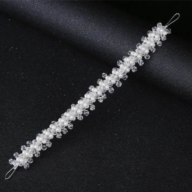 Повязка на голову с жемчугом и кристаллами для подружки невесты | Украшения