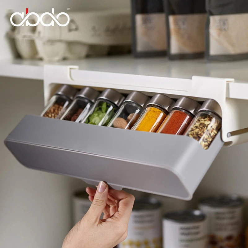 Органайзер для специй подставка под полки выдвижной ящик лента хранения