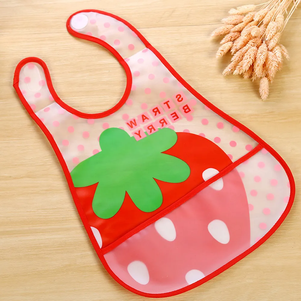 Adjustable Baby Bibs EVA Waterproof Lunch Feeding Bibs Baby Cartoon Feeding Cloth Children Baby Apron Babador Bandana Saliva