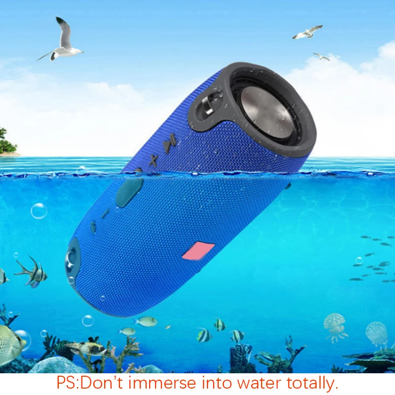 high power 40w bluetooth speaker waterproof portable column super bass stereo for comuter pc speakers with fm radio bt aux tf free global shipping