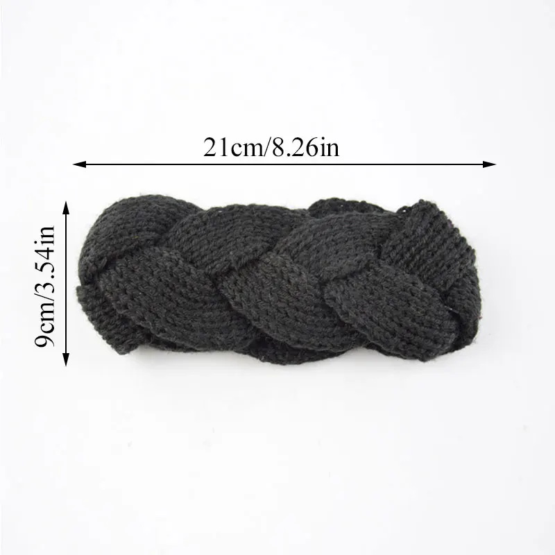 Женские вязаные повязки на голову теплые мягкие широкие держатели головных