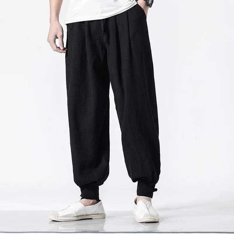 

Japanese Style Kimonos Harajuku Yukata Japan Pants Casual Printed Loose Harem Trousers Asian Traditional Youth Men Male Costume