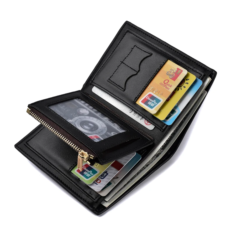 Тройной складной Высококачественный винтажный ультра тонкий короткий Мужской