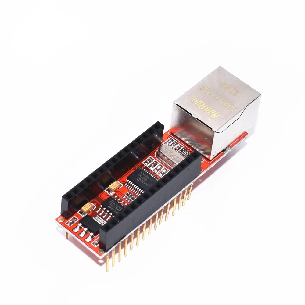Сетевой экран V1.0 ENC28J60 совместимый с Nano 3 0 RJ45 1 шт. веб сервер для Arduino|Интегральные