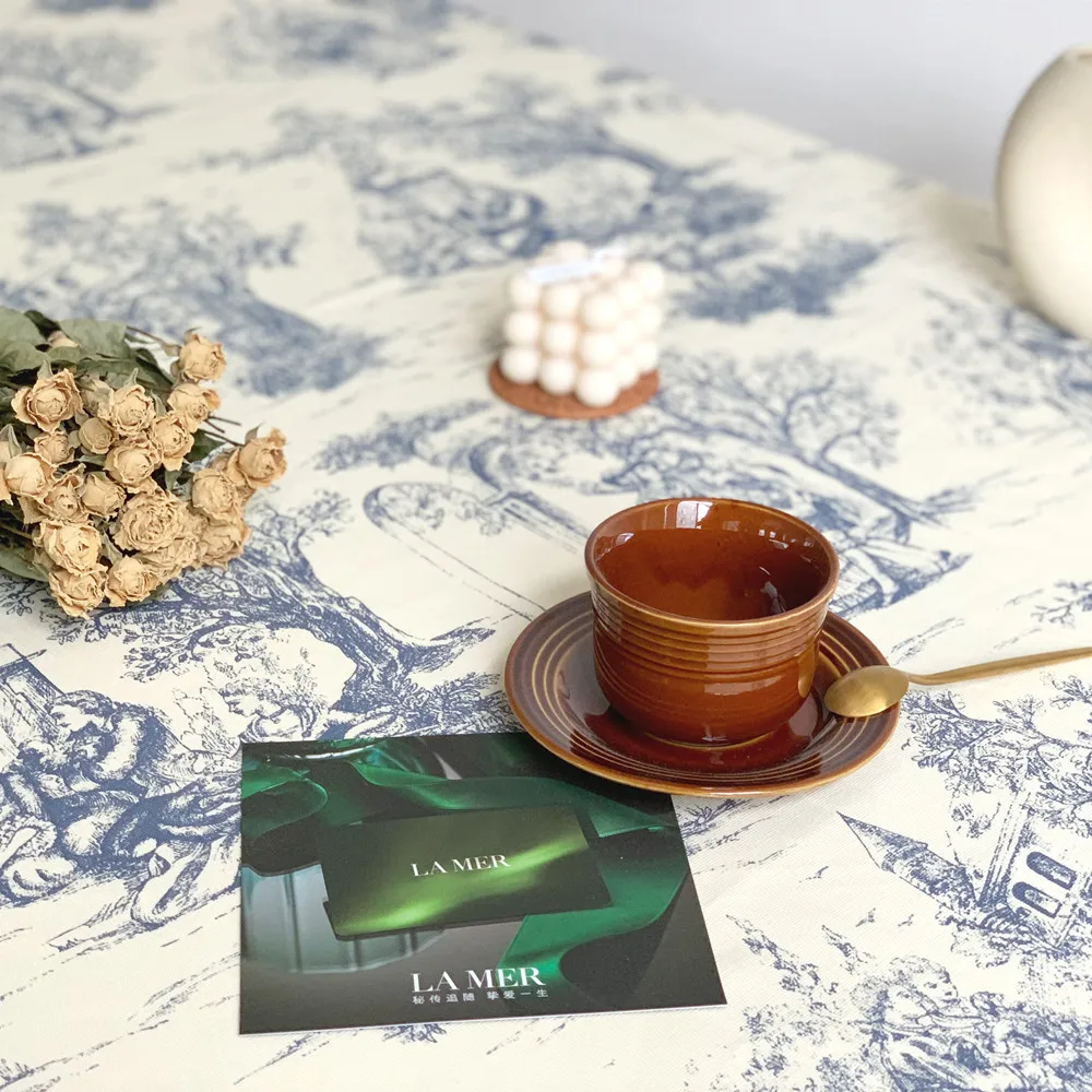 Скатерть в пасторальном стиле французский стиль винтажная скатерть для пикника