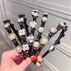 Модная резиновая повязка стразы из искусственного жемчуга для женщин и девушек с челкой фиксированная повязка на голову Милая заколка для волос аксессуары для интернет-знаменитостей