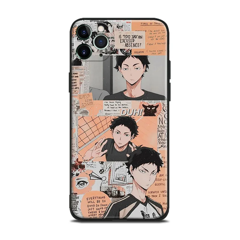 Haikyuu Аниме Манга AKaashi fanart силиконовый чехол для телефона iPhone Se 6 6s 7 8 Plus X Xr Xs 11 12 Mini Pro