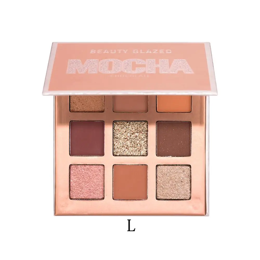 Beauty Glazed 9 цветов Палитра теней для век мерцающие водонепроницаемые металлические