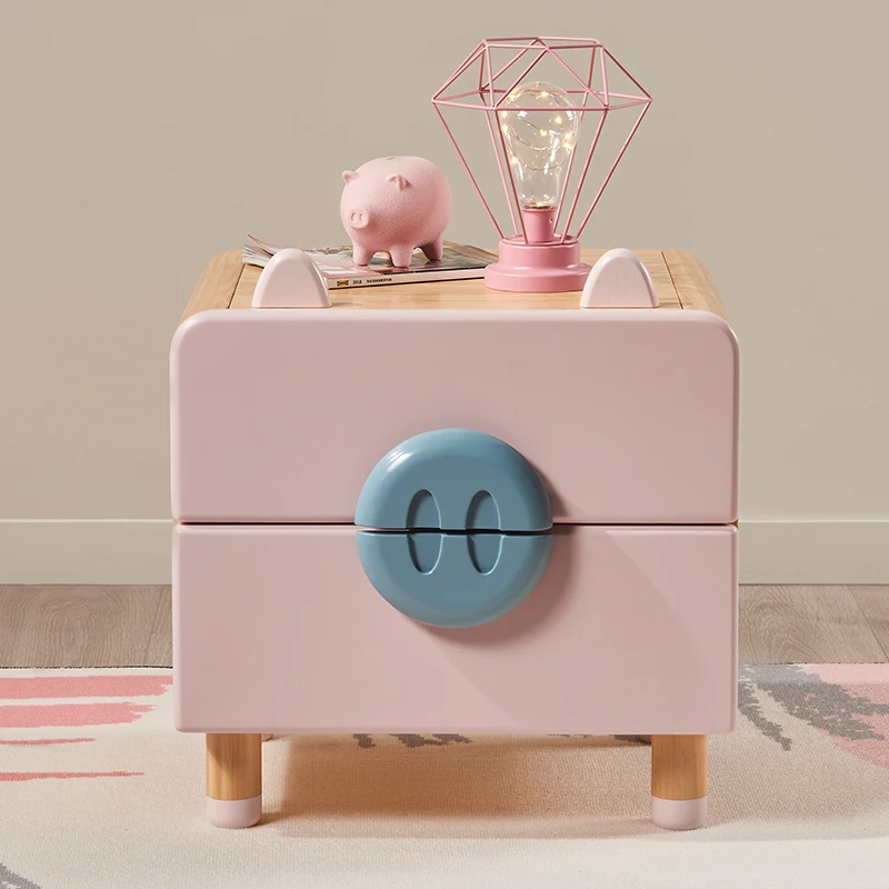 Шкафчики для сна из твердой древесины тумбочки хранения детей прикроватные