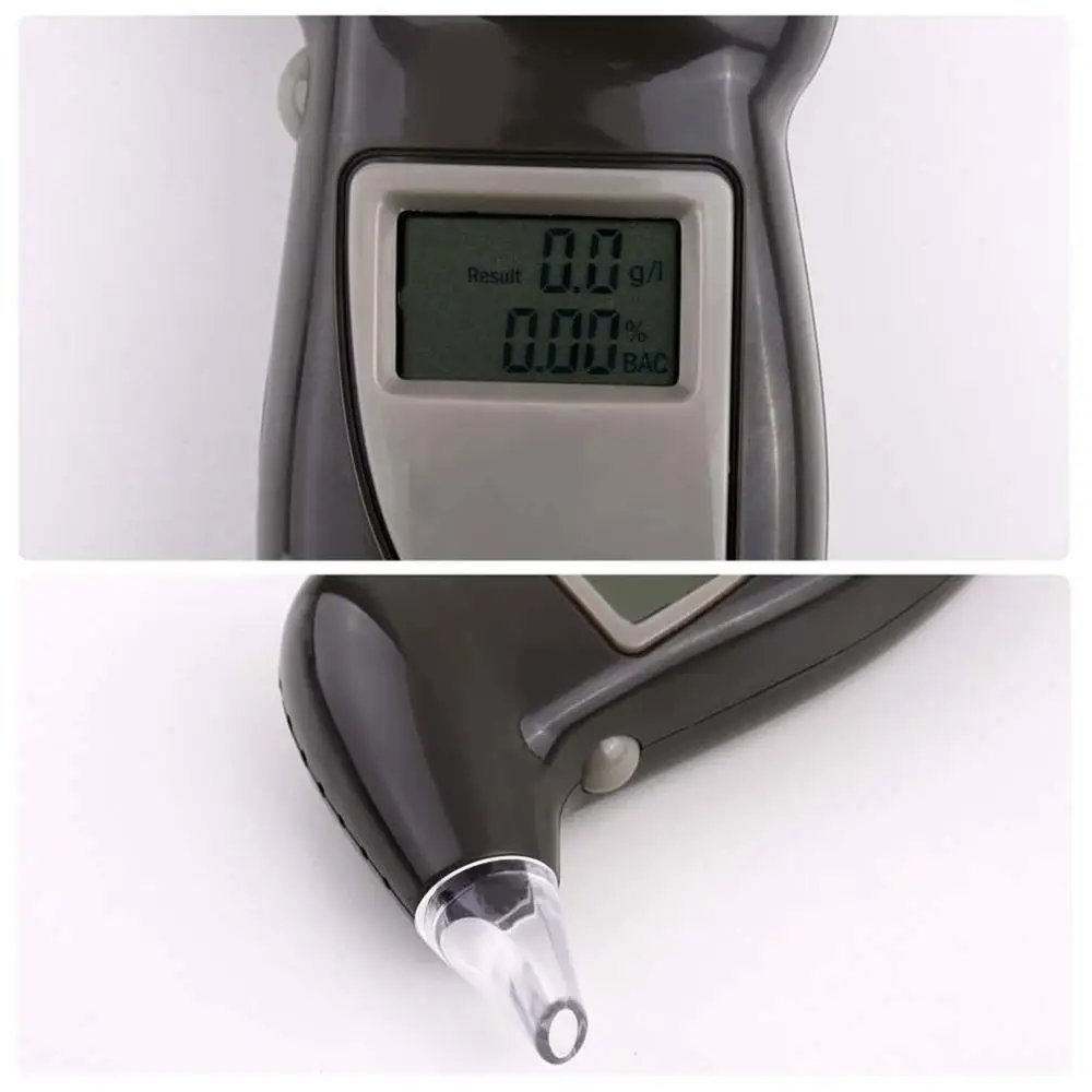 LCD Display Digital Alcohol Tester Beak Shape Professional Police Alert Breath Alcohol Tester Device Breathalyzer Detector
