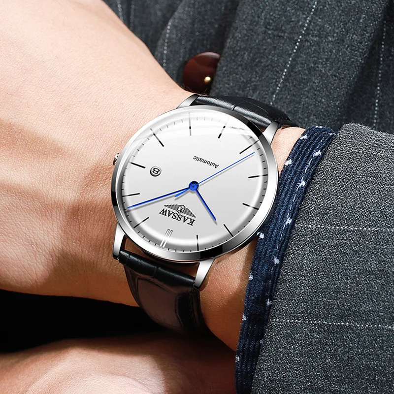 

Men's Automatic Mechanical Watch Men's Watch Fashionable Waterproof Business Ultra-Thin Bauhaus Watch