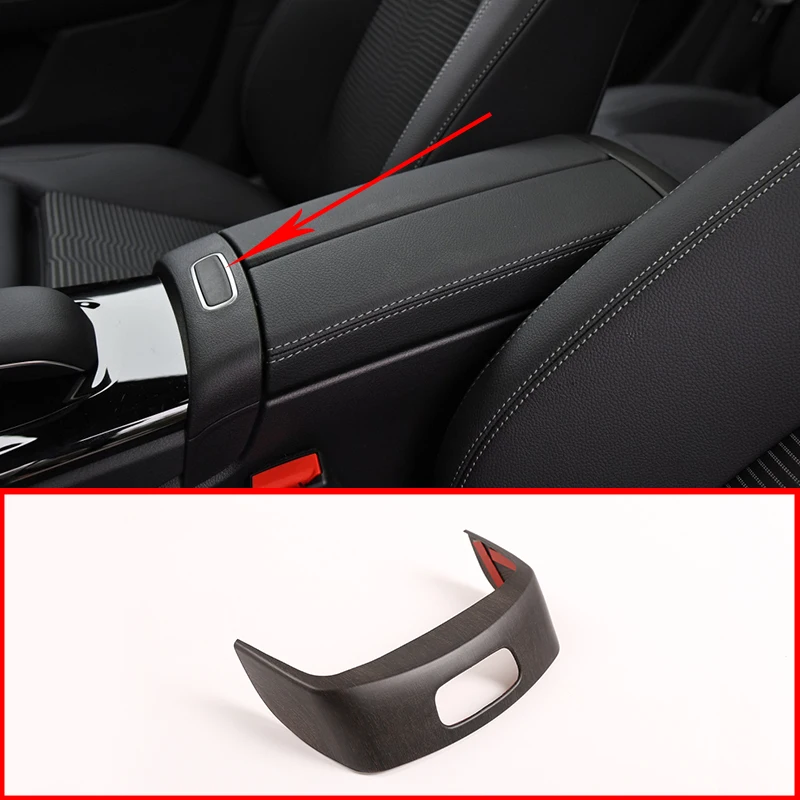 

ABS chrome style For Mercedes Benz A class W177 2019-2020 car center Armrest box switch button frame sticker trim cover sequin