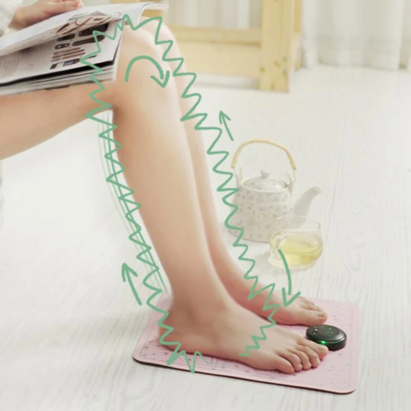 Электрическая EMS подушка для массажа ног акупунктурный стимулятор пульс