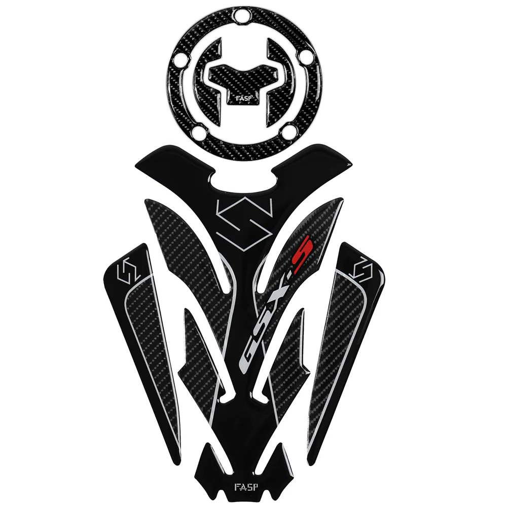 Наклейки 5D для топливного бака мотоцикла из углеродного волокна наклейки