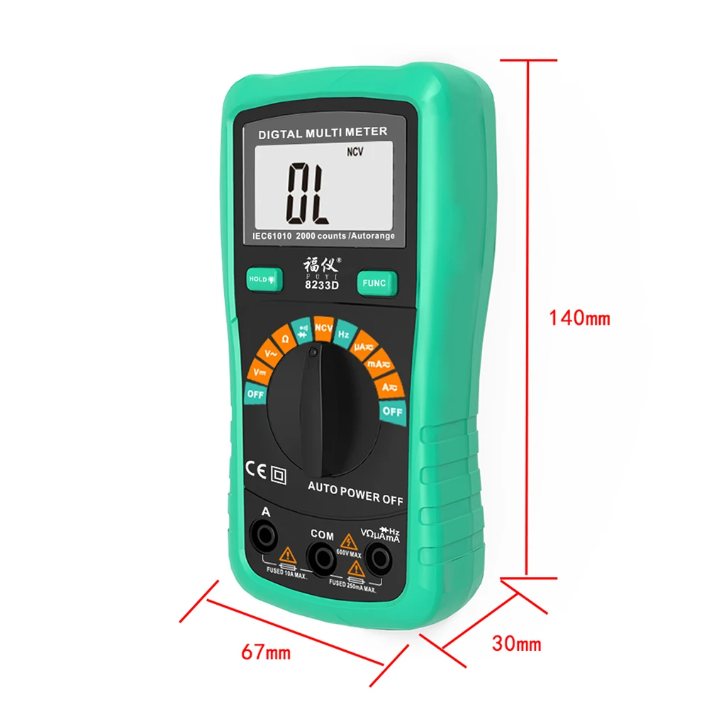 Автоматический диапазон цифровой мультиметр NCV Цифровой Авто Диапазон AC/DC