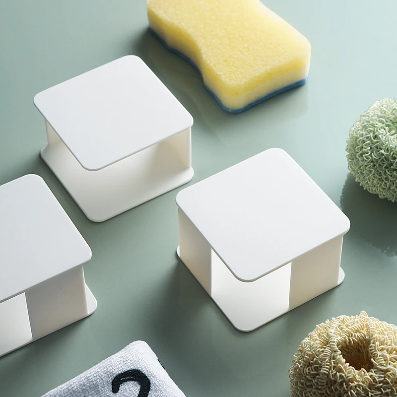 Кухня мыть стойка для хранения губок унитаз всасывания Подставка спонжей