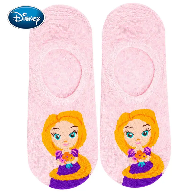 Disney короткие запасы мультфильм силиконовые полосы без шнуровки женские носки
