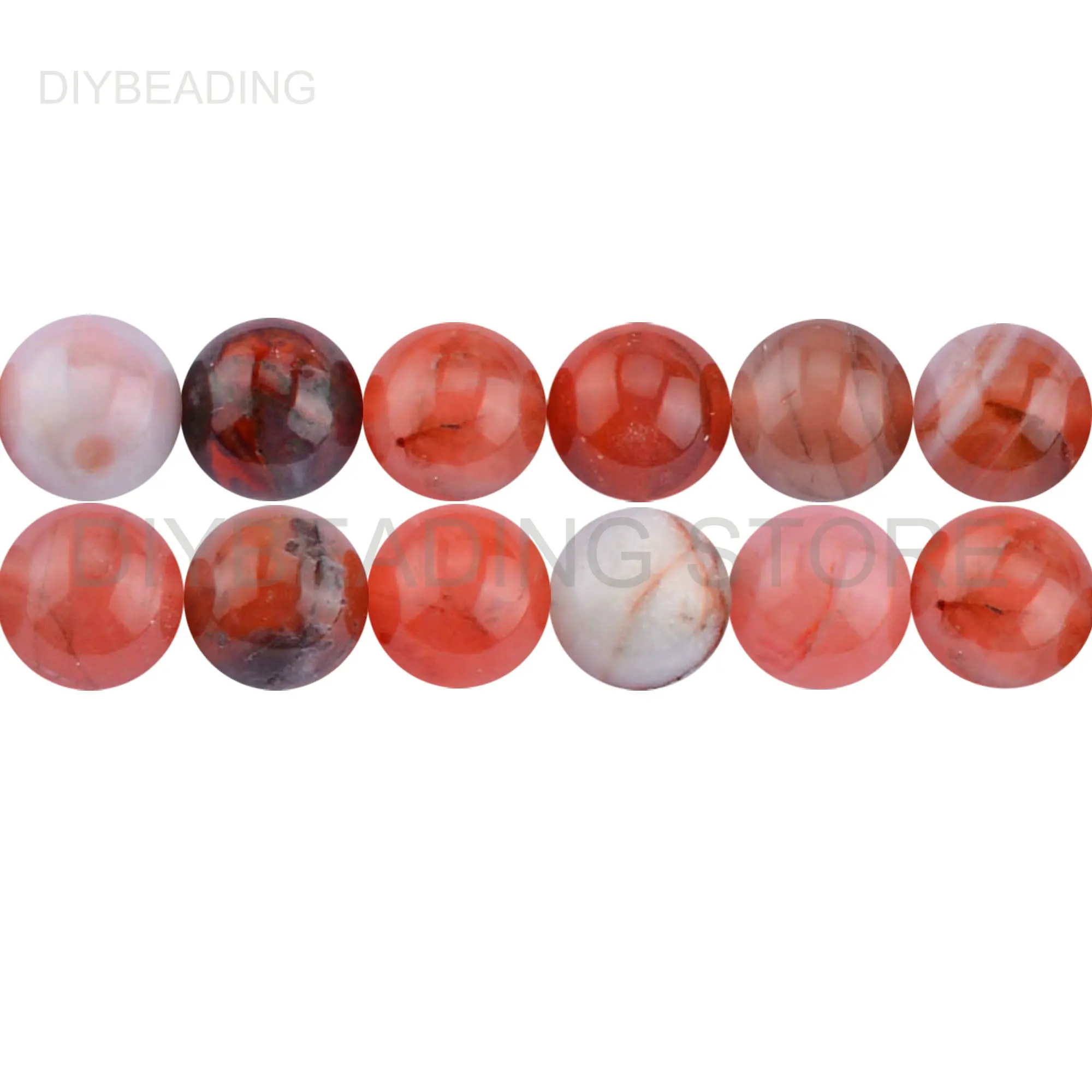 

Natural China South Red Agate Semi Precious Stone for Bracelet Making Smooth Round 4 6 8 10mm Spacer Beads Online Lots Wholesale