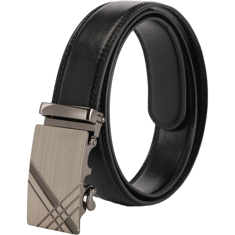 Мужской ремень из натуральной кожи с автоматической пряжкой|genuine leather belt|designer
