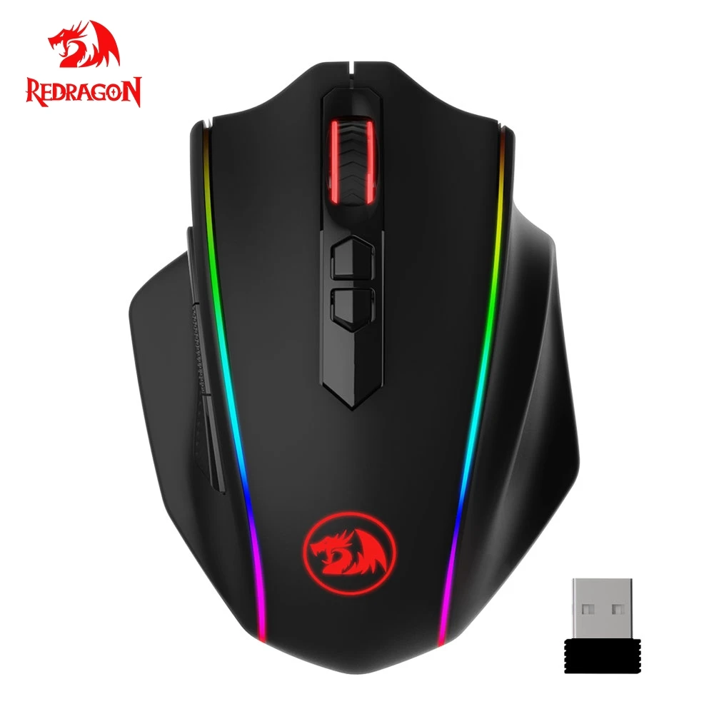 

Redragon Vampire Elite M686 RGB USB 2.4G Wireless Gaming Mouse 16000 DPI Programmable ergonomic for gamer Mice laptop PC