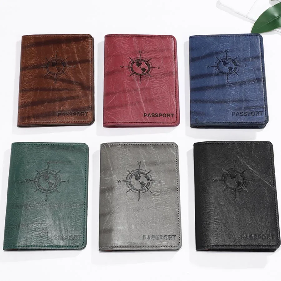 Земной Компас для путешествий из искусственной кожи Обложка паспорта чехол