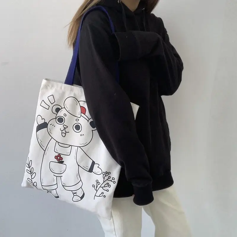 Оригинальная холщовая женская сумка на одно плечо Корейская версия маленького