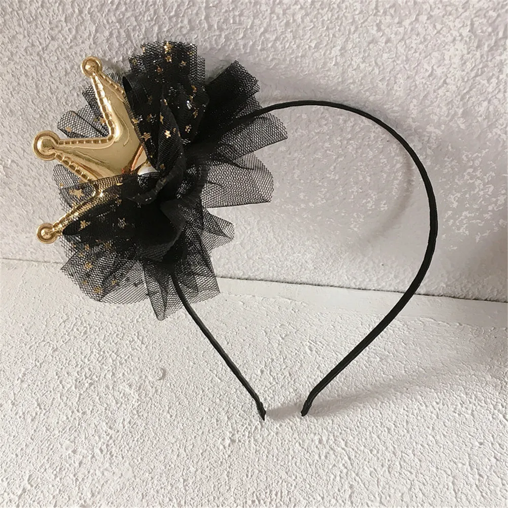 Headbands For Kids Girl Princess Hairbands Yarn Crown Bow Knot Rabbit Flower Child Hair Accessories Korean Handmade Wholesale | Аксессуары