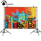 Фон для фотосъемки с изображением супергероев Allenjoy