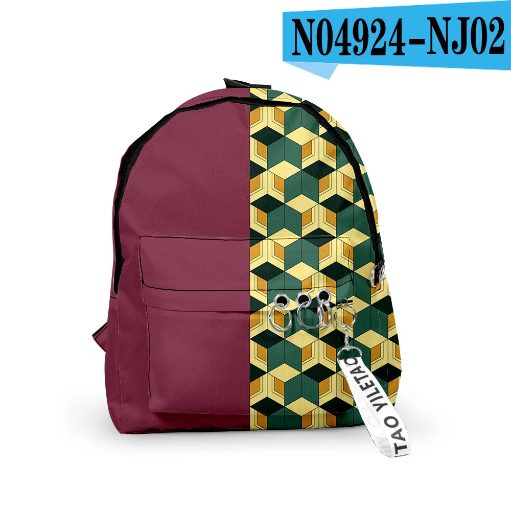 Аниме Детский рюкзак японское аниме убийца демонов школьная сумка Kimetsu no Yaiba Kamado