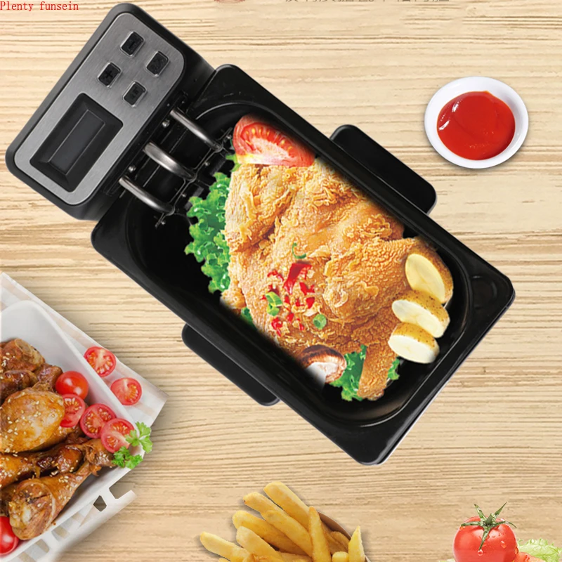 Электрическая Фритюрница из нержавеющей стали Бездымная многофункциональная