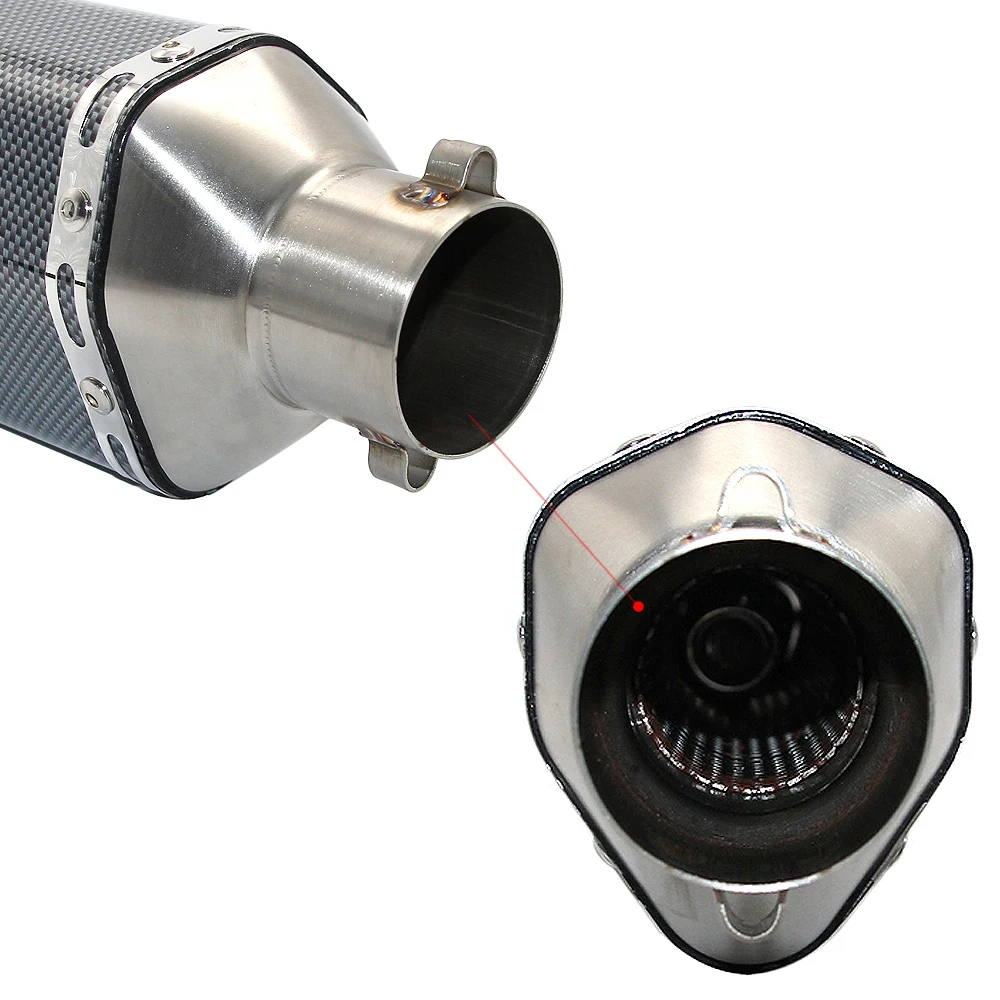 Мотоцикл модифицированный скутер Муфельная выхлопная труба с 51 мм интерфейсом