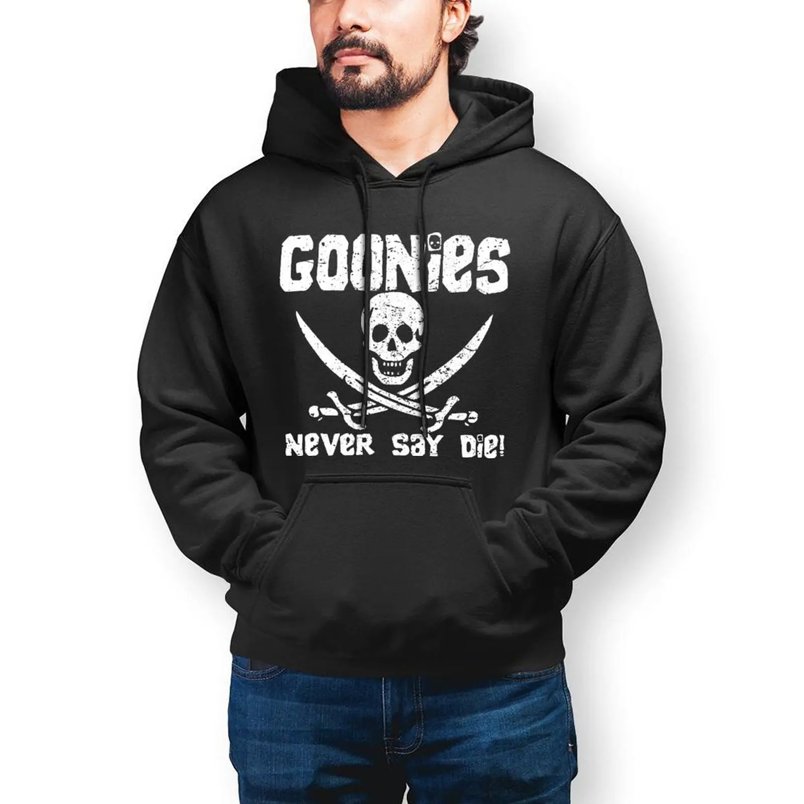 

Goonies Never Say Die Hoodie Cult Film Cotton Warm Hoodies Nice Oversized Streetwear Pullover Hoodie Mens