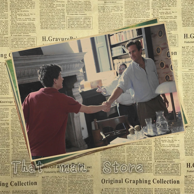 New call me by your name Vintage Posters For Home/Bar/Living Decor kraft Paper high quality poster wall sticker | Дом и сад