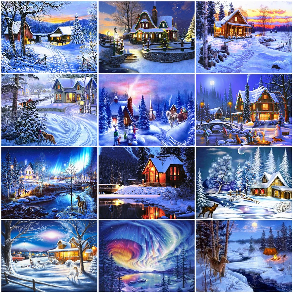 Алмазная 5D мозаика для вышивки крестиком в доме|Алмазная и вышивка| |